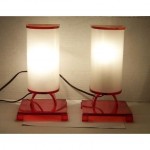 vintage mid-century acrylic lamps