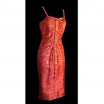 vintage mid-century ricci michaels brocade dress