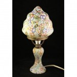 vintage murano blown glass millefiori lamp