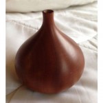 vintage osolnik cherry wood bud vase