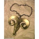vintage pierre cardin aries zodiac necklace