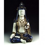 antique 19th century porcelain buddha statue