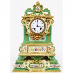 antique porcelain french hand painted porcelain mantel clock