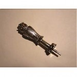 antique silver owl propelling pencil pendant