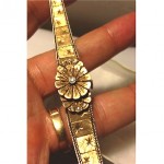 vintage 14k gold diamond bracelet watch