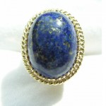 vintage 14k lapis lazuli ring