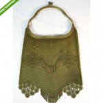 vintage 1912 brass mesh purse