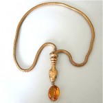 vintage 1930s art deco snake necklace