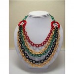 vintage 1940s art deco celluloid necklace