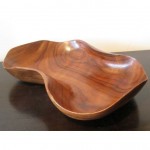 vintage 1940s hawaiian carved koa wood bowl