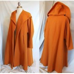 vintage 1940s hooded swing coat