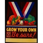 vintage 1945 victory garden poster