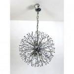 vintage 1960s chrome chandelier