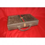 vintage 1970s gucci suede briefcase