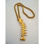 vintage 1993 chanel fish necklace