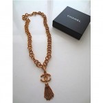 vintage 1993 chanel tassel necklace