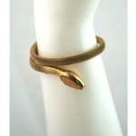 vintage art deco snake bracelet