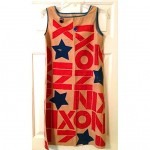 vintage collectible nixon campaign paper dress