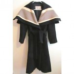 vintage dior wool shawl collar coat