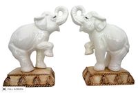 vintage fitz and floyd ceramic elephants