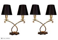 vintage french brass table lamps