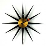 vintage howard miller george nelson spike clock