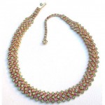 vintage kramer rhinestone necklace