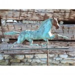 vintage large running horse weathervane