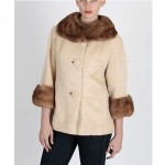 vintage mohair mink trim coat