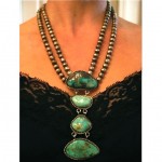vintage navajo turquoise sterling necklace