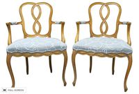 vintage pair of 1930s french fauteuils