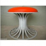 vintage russell woodard aluminum stool