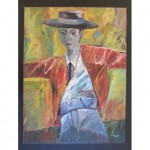 vintage sammy pasto matador painting