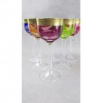 vintage set of moser wine glasses