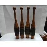 vintage set of national brand juggling clubs