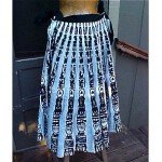 vintage tel-art nos mexican tribal circle skirt