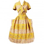 vintage tiki dress with bolero