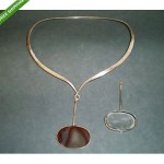 vintage torun for georg jensen interchangeable pendant necklace