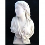 antique 1881 owen hale signed copeland parian bust