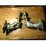 antique art deco electric wall sconces