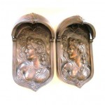 antique cast iron theater wall sconces