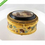 antique italian vatican roccheggiani micro mosaic miniature box