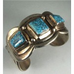 vintage navajo turquoise silver bracelet