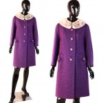 vintage 1960s lilli ann mink trim coat