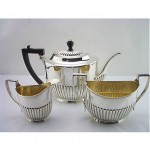 vintage 1903 chester edwardian silver tea set