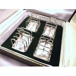 vintage 1920s sheffield cased sterling caviar toast racks