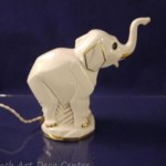 vintage 1930s french elephant perfume lamp