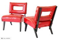 vintage 1950s billy haines attributed slipper chairs