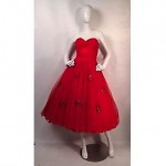 vintage 1950s tulle party dress