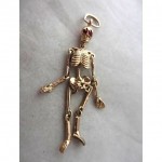 vintage 1956 english skeleton charm